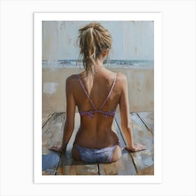 Back View Of A Woman Art Print