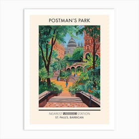 Postman S Park London Parks Garden 4 Art Print