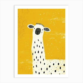 Yellow Sheep 2 Art Print