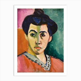 Pablo Picasso Asian Woman Art Print