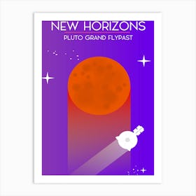 New Horizons Pluto Grand Flypast Space Art Art Print