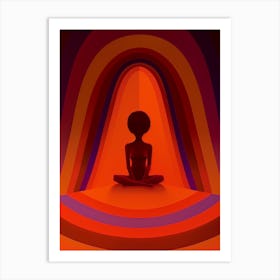 Psychedelic, meditation, "Calm Situation" Art Print