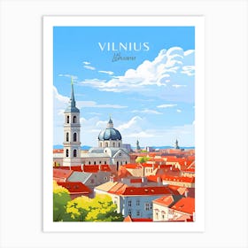 Lithuania Vilnius Travel 1 Art Print