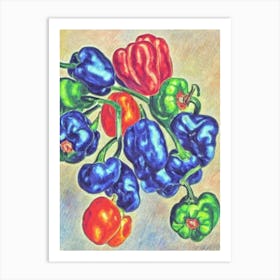 Anaheim Pepper Fauvist vegetable Art Print