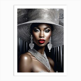 Afro-American Beauty Rich Slay 18 Art Print