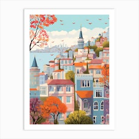 Istanbul Turkey 6 Illustration Art Print