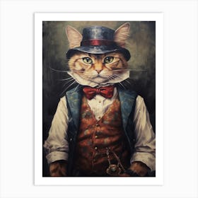 Gangster Cat Pixiebob 3 Art Print