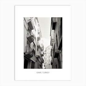 Poster Of Malaga, Spain, Photography In Black And White 2 Art Print