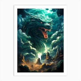 Dragon In The Sky 6 Art Print