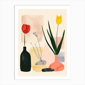 Cute Objects Abstract Illustration 13 Art Print