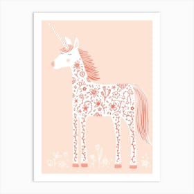 Fancy Pink Unicorn Art Print