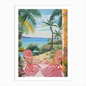 Palm Beach, Australia, Matisse And Rousseau Style 4 Art Print