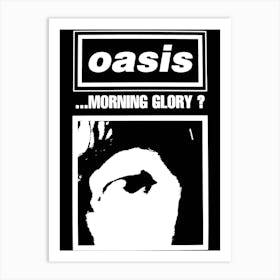 Morning Glory Oasis britpop band music Art Print