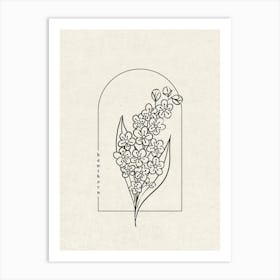 Hawthorn Flower Art Print