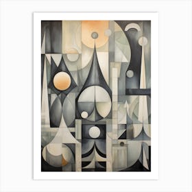 Whimsical Abstract Geometric Shapes 1 Art Print