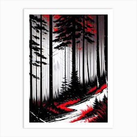 Path In The Woods 8 Art Print