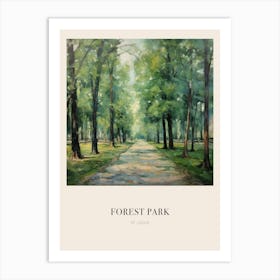 Forest Park St Louis United States 3 Vintage Cezanne Inspired Poster Art Print