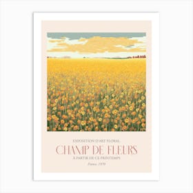 Champ De Fleurs, Floral Art Exhibition 41 Art Print