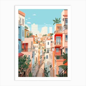 Tel Aviv Israel 1 Illustration Art Print