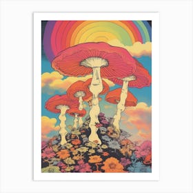 Trippy Mushroom 8 Art Print