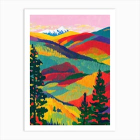 Tatra National Park Poland Abstract Colourful Art Print