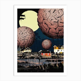 Brains In The Sky 1 Art Print