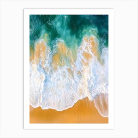 Aerial View Of A Beach 98 Art Print