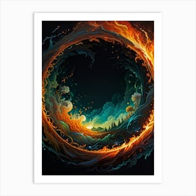 Fire Ring Art Print