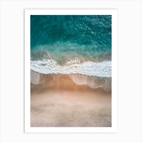 Aerial View Of A Beach 1 Art Print