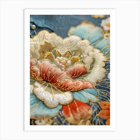 Japanese Embroidery 3 Art Print