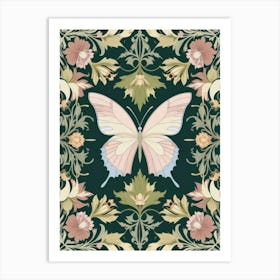 William Morris Print Butterfly Botanical Exhibition Poster Vintage Wall Art Textiles Art Vintage Poster Art Print 2 Art Print