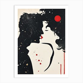 'Space Kiss' Art Print