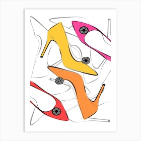 Happy Heels Art Print