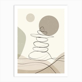 Zen Meditation Art Print