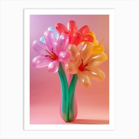 Dreamy Inflatable Flowers Honeysuckle 3 Art Print