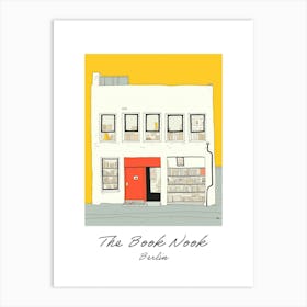 Berlin The Book Nook Pastel Colours 6 Poster Art Print