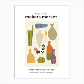 Paris, France Maker S Marketplace Expo Poster Art Print