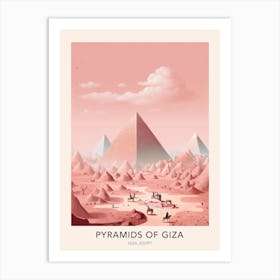 Pyramids Of Giza Egypt 2 Travel Poster Art Print