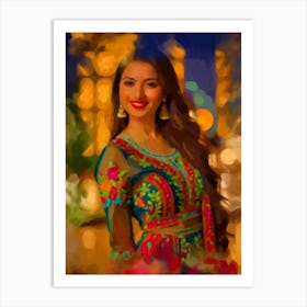 The Sparkling Festivity: An Evening of Cultural Radiance Art Print