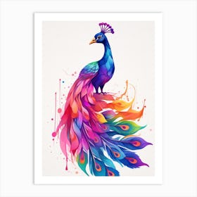 Beautiful Peacock Art Print