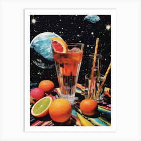 Photographic Cocktail Space Collage 2 Art Print