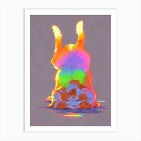 Rainbow Cat 1 Art Print