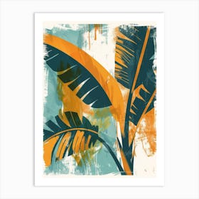 Palm Leaves Canvas Print 1 Art Print