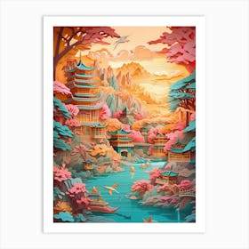 Japanese Landscape 26 Art Print