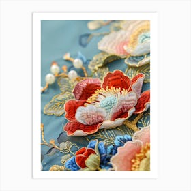 Chinese Embroidery 27 Art Print