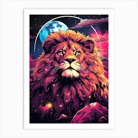 Lion In The Sky Art Print