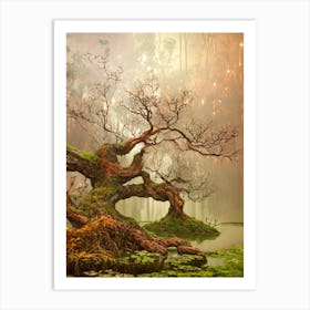 Mossy Tree Art Print