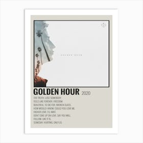 Golden Hour 2020 Poster Art Print