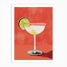 Martini, Mid century Art Print