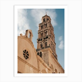 Tower And Church Of Split In Croatia Art Print